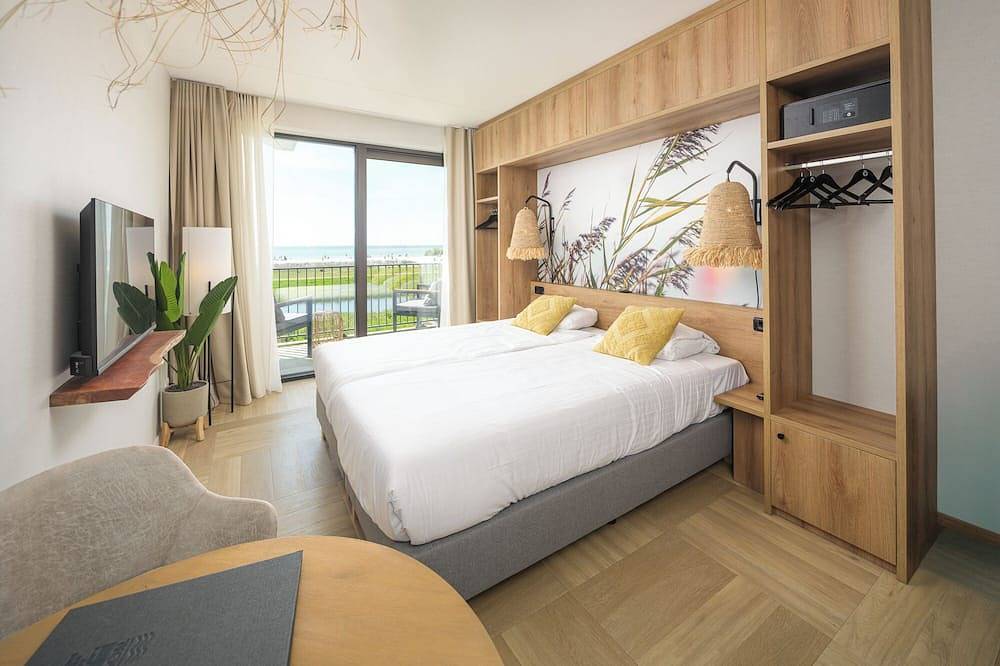 Ganze Wohnung, Kompaktes, luxuriöses Studio direkt am Ijsselmeer. Mit privatem Balkon oder Terrasse, toller Aussicht und allem für zwei Personen. in Workum, Ijsselmeer