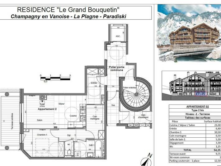 Ganze Wohnung, Champagny-en-Vanoise, Wohnung 6 Pers, Terrasse, WIFI in Champagny-en-Vanoise, Vanoise-Massiv
