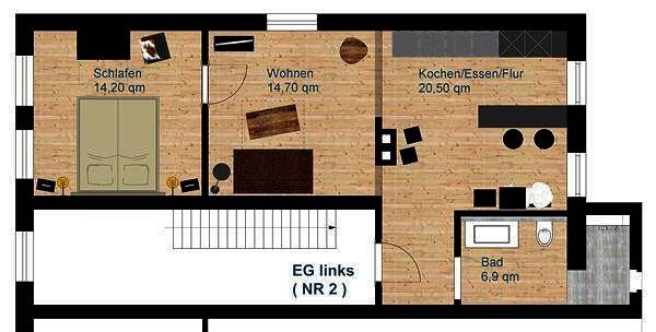 Ferienwohnung für 4 Personen, mit Haustier in Osnabrück - 2