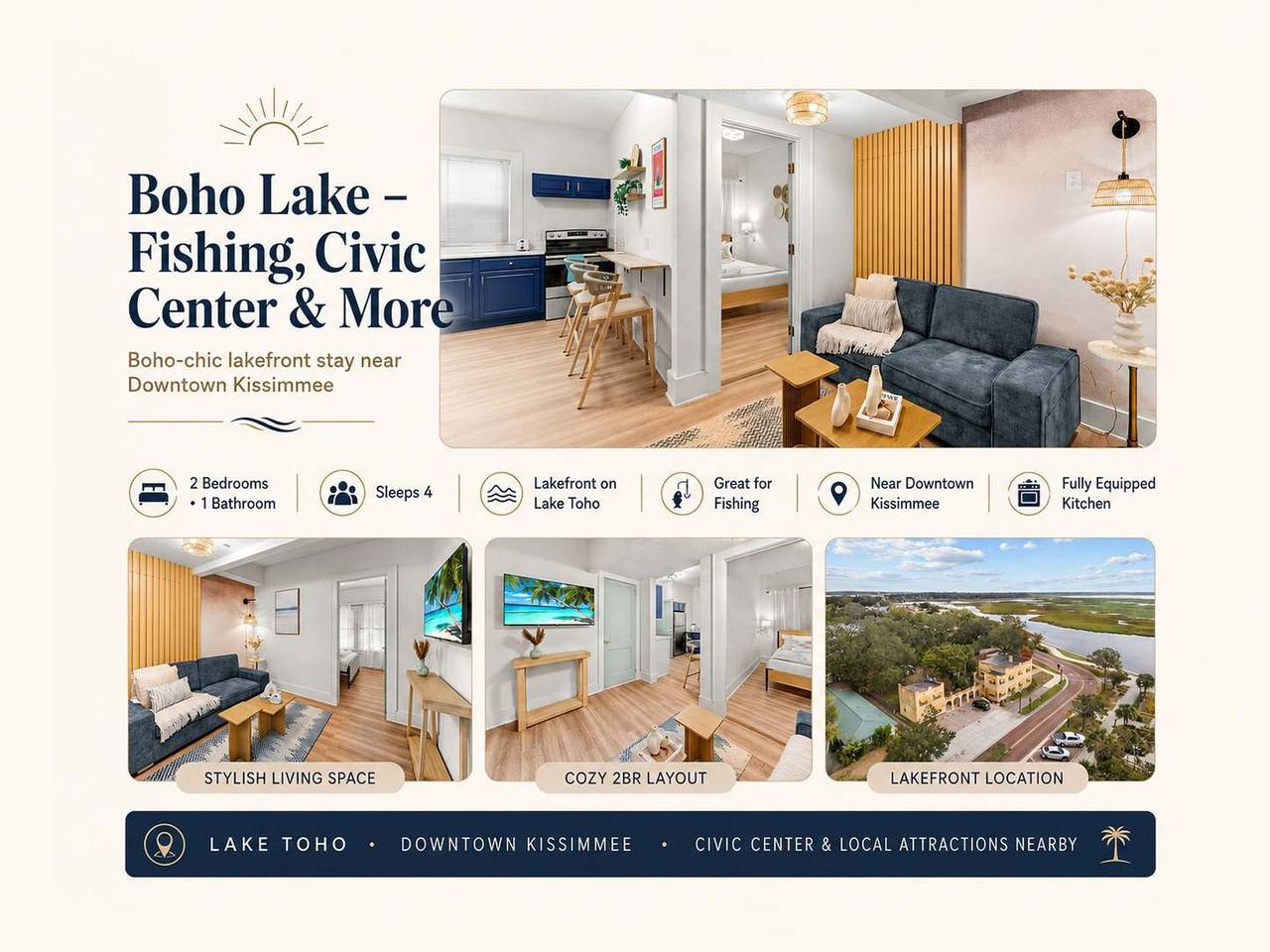 Boho Lake     Fishing  Civic Center   More in Kissimmee, Condado de Osceola