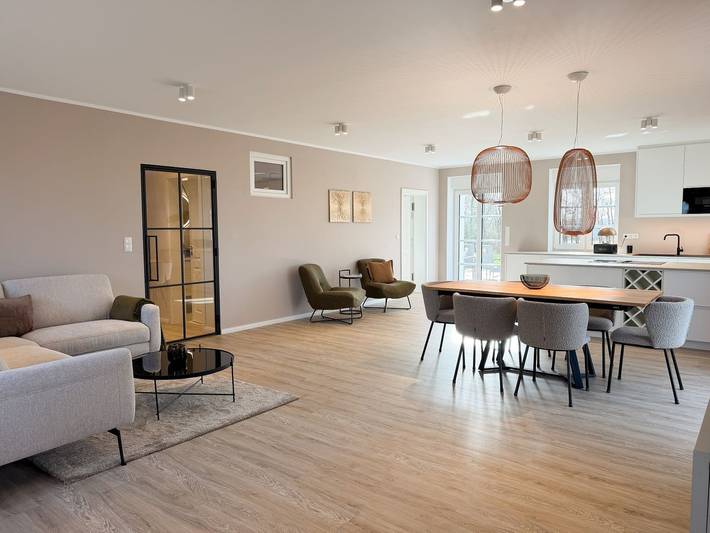 Ferienhaus für 6 Personen, mit Garten und Ausblick
