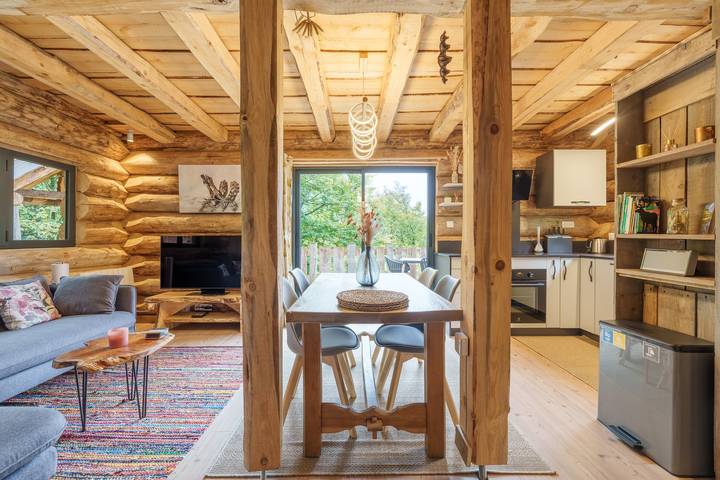 Chalet pour 4 personnes, avec Terrasse et Jardin