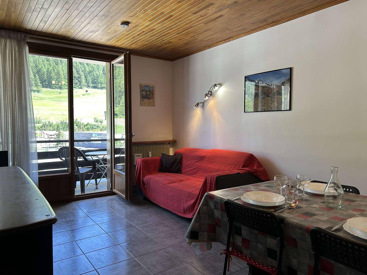 Estudio entero, Résidence le Transalpin - Estudio rincón noche 4 personas (Perry) in Montgenèvre, Briançon region