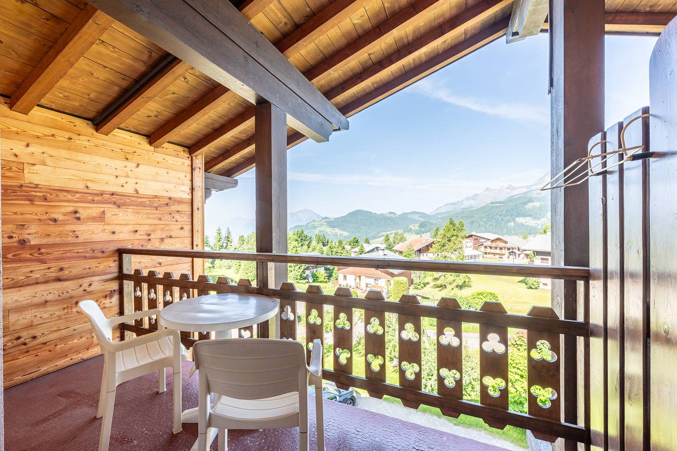 Studio entier, Studio '18 - Le Chamois' avec vue sur les montagnes, balcon et Wi-Fi in Cohennoz, Région d'Albertville