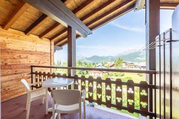 Gîte pour 4 personnes, avec balcon, adapté aux familles à Cohennoz