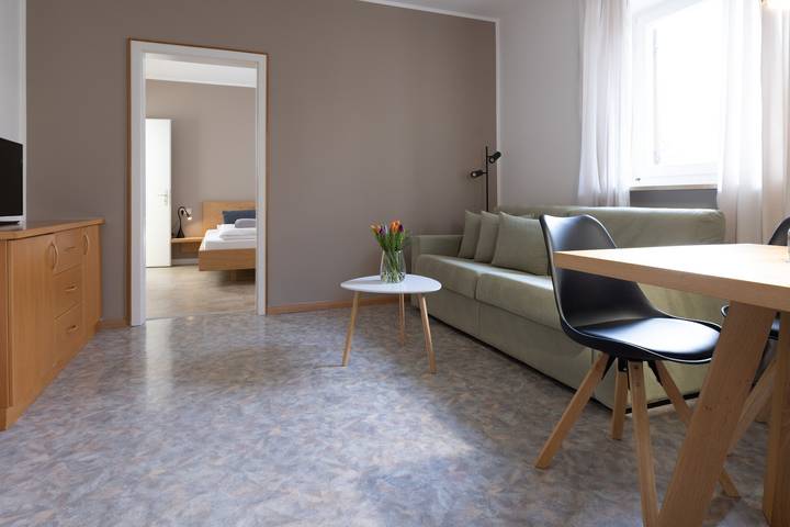 Ferienwohnung für 4 Personen, mit Balkon und Garten