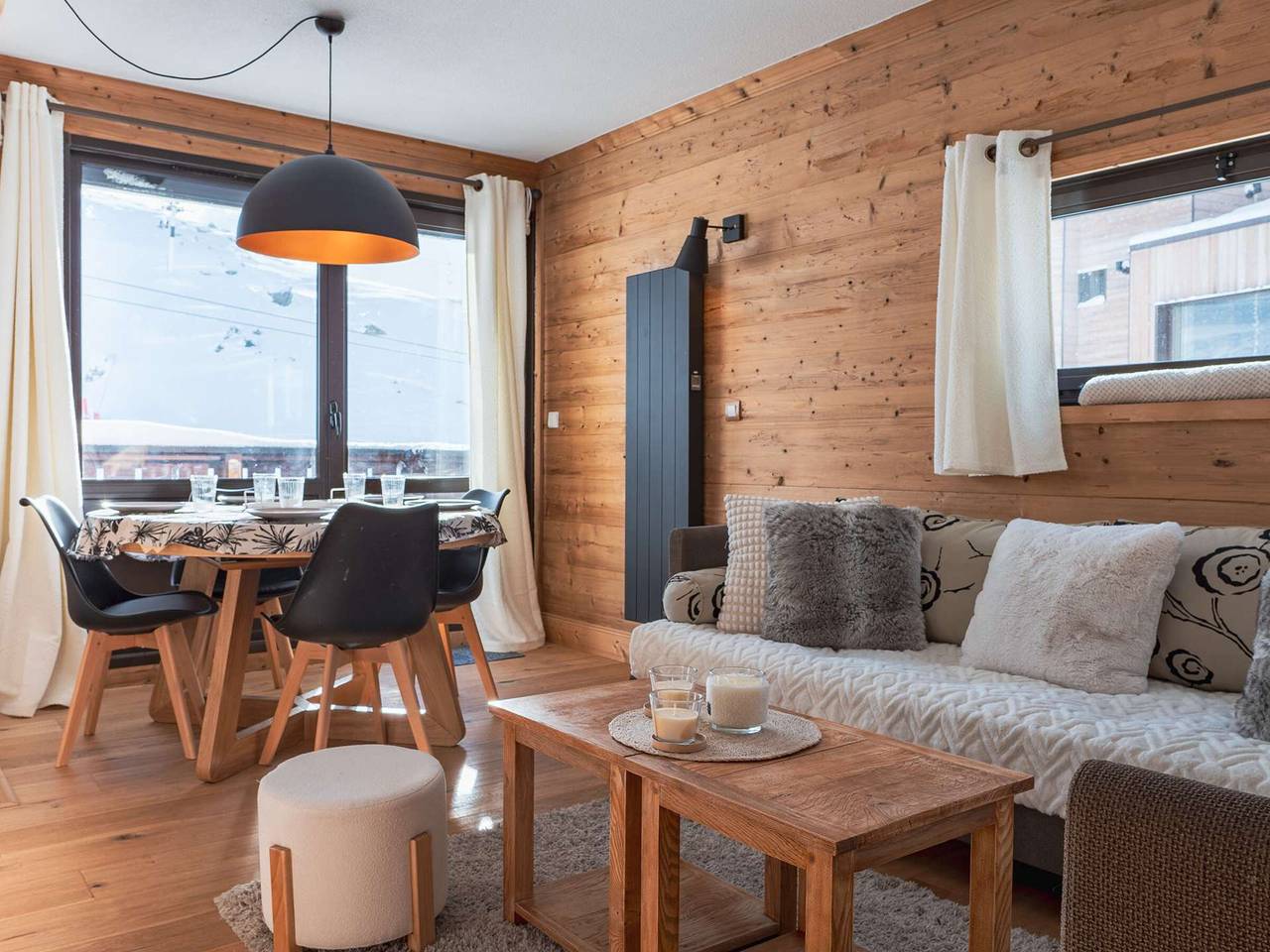 Hel lejlighed, Modern comfort in Val Thorens – 5 people, ski-in/ski-out, quiet area in Val Thorens, Massif de la Vanoise