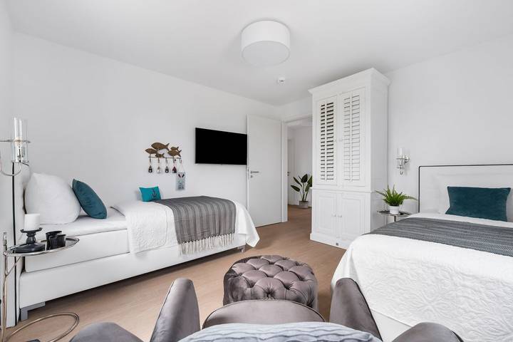 Ferienwohnung für 6 Personen, mit Balkon und Sauna sowie Ausblick, mit Haustier in Olpenitz - 2