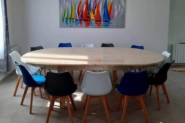 Vakantiehuis voor 14 personen, with balkon and tuin as well as whirlpool in Honfleur