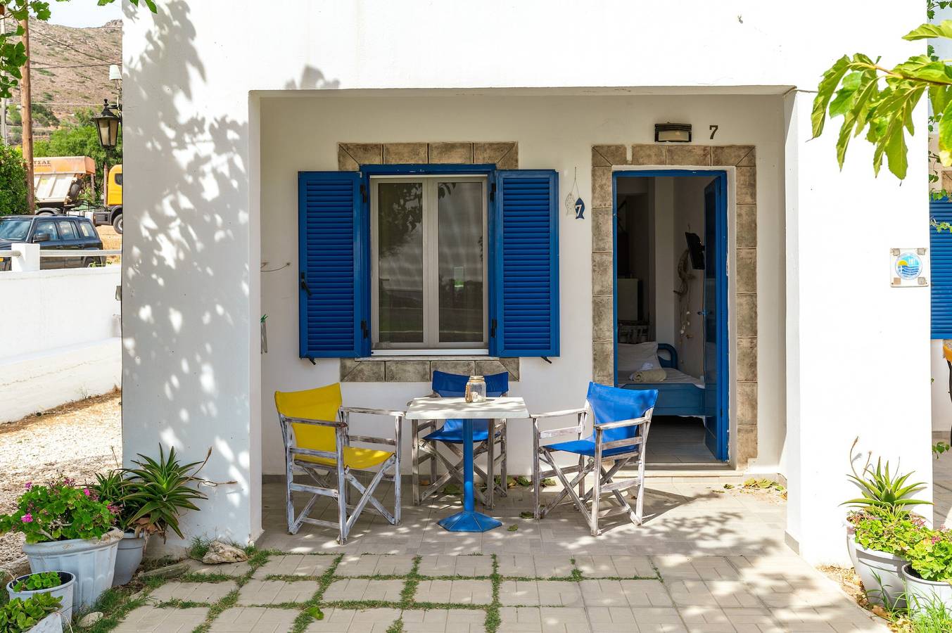 Vakantiehuis '7 Perasma Kypri Beach' met prive terras, Wi-Fi en airconditioning in Andros