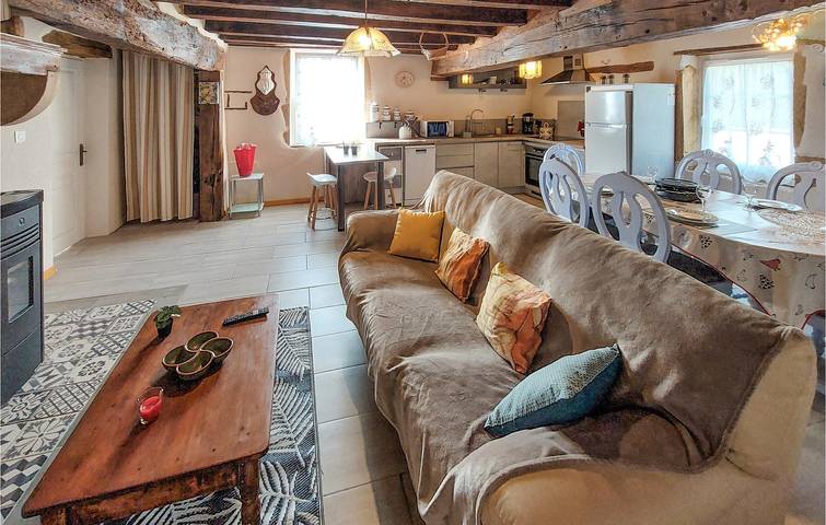 Maison de vacances pour 4 personnes, avec jardin et piscine ainsi que terrasse et vue dans la Loire - 4
