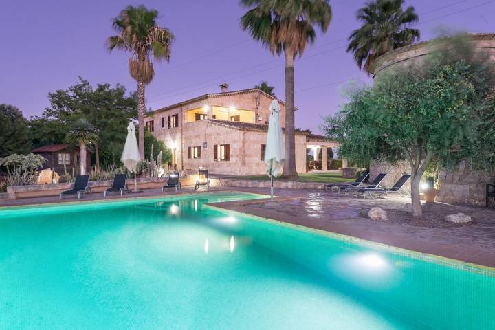 Sa Resclosa - Great Majorcan property with table football, billiard table and private pool. Free Wifi in Búger, Mallorca Inselmitte