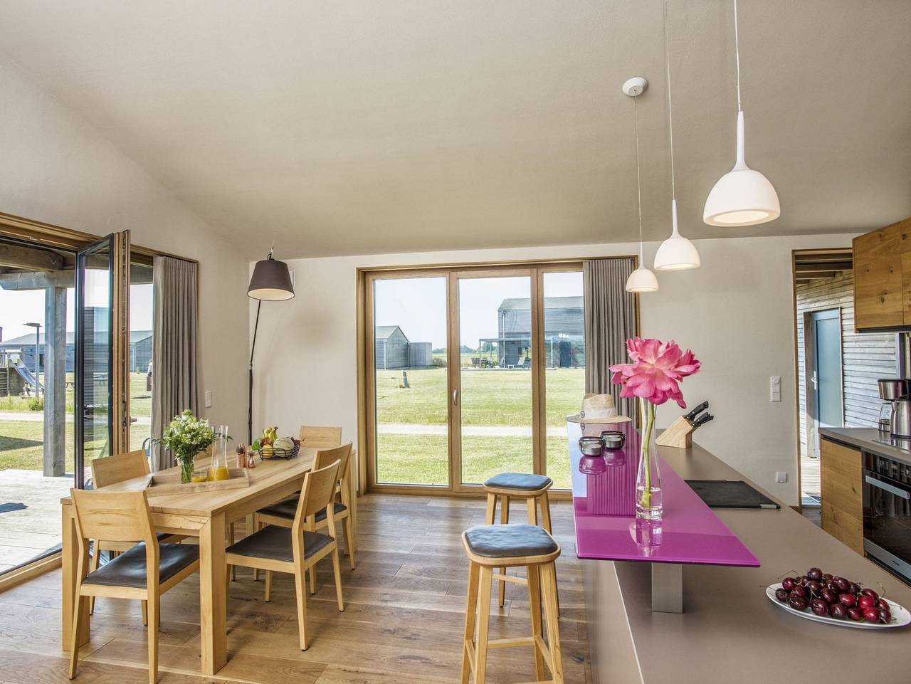 (12) Gud Jard Lodge Fellnase, Kat. Familienzeit - Designferienhaus Fellnase (12) mit exklusiver Ausstattung in Pellworm, Nordseeküste