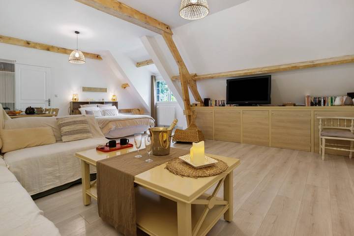 Chambre d’hôte pour 3 personnes, avec Jardin