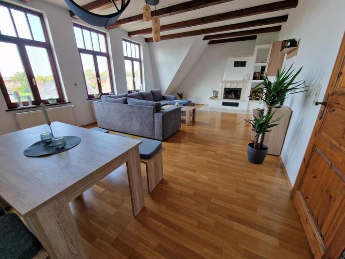 Ferienwohnung für 6 Personen, mit Balkon und Terrasse sowie Ausblick