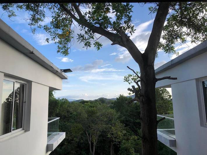 Appartement de vacances pour 3 personnes, avec jardin ainsi que piscine et vue