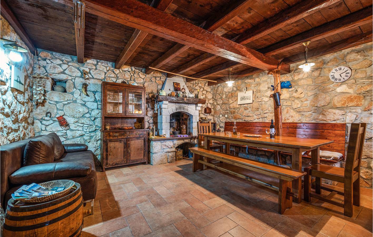 Maison de vacances pour 8 personnes avec terrasse in Kršan, Côte Est de l'Istrie