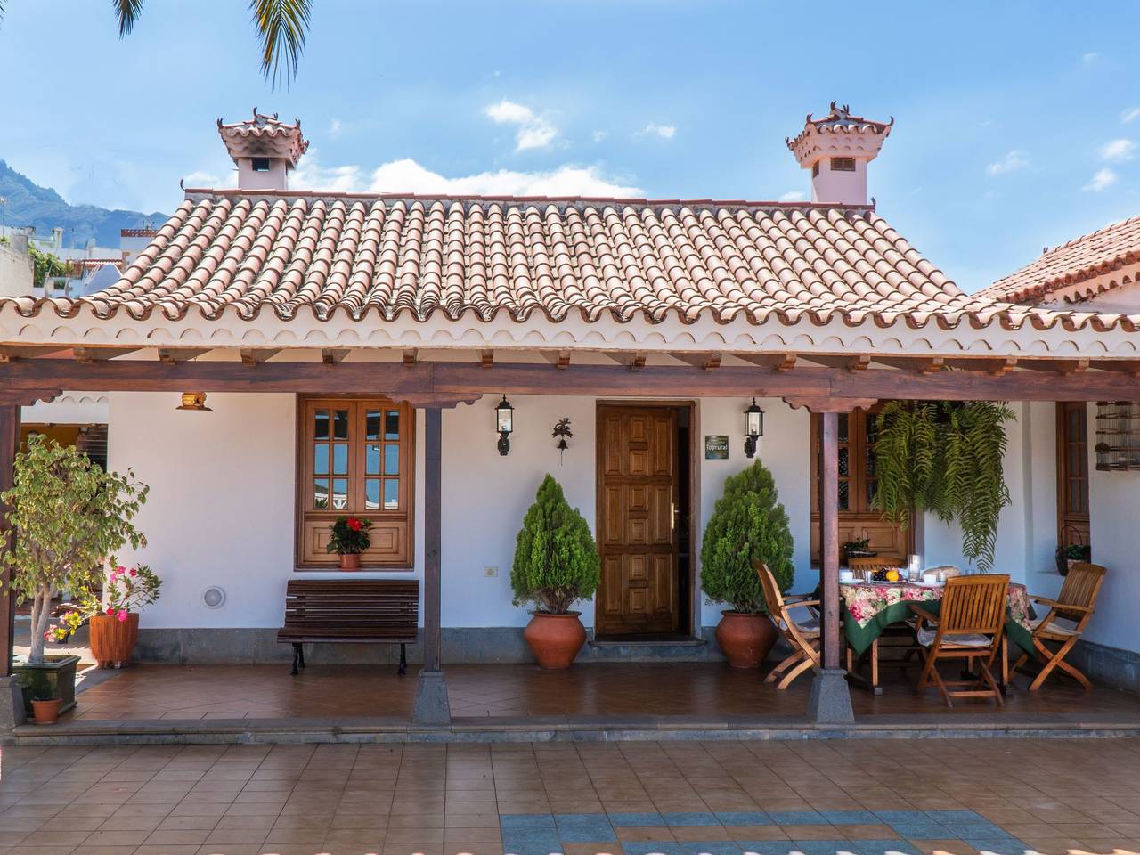 Typisch kanarische Finca Elena mit eigenem Pool in Era de Mota, Valsequillo de Gran Canaria