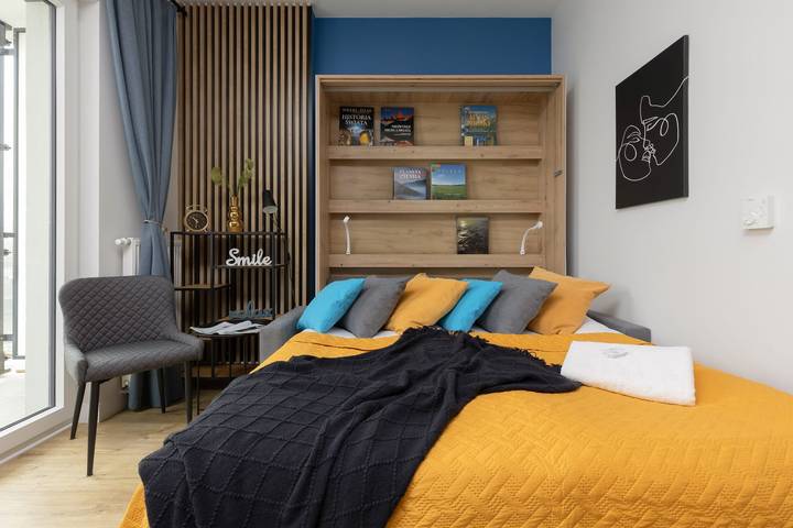 Studio dla 2 osób, z balkon/ taras, Dla rodziny w Warszawa