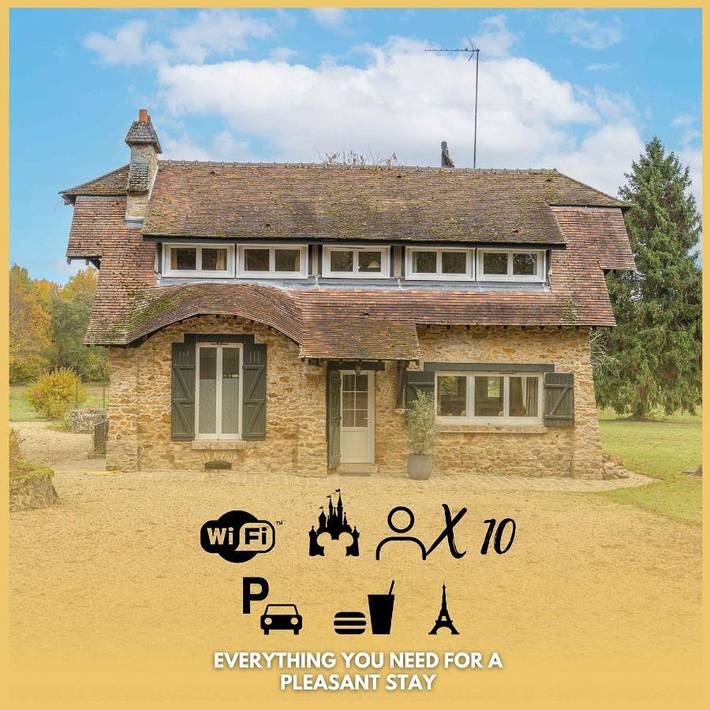 Location de vacances pour 10 personnes, avec terrasse et jardin à Lumigny-Nesles-Ormeaux