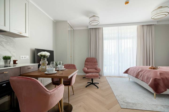 Ganze Ferienwohnung, Luxury Studio with a Balcony | Air Conditioning | Rooftop Terrace in Ciechocinek, Kujawien-Pommern