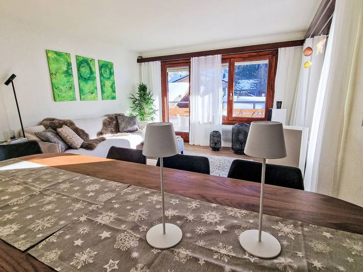Ferienwohnung für 8 Personen, mit Balkon in Saas-Fee