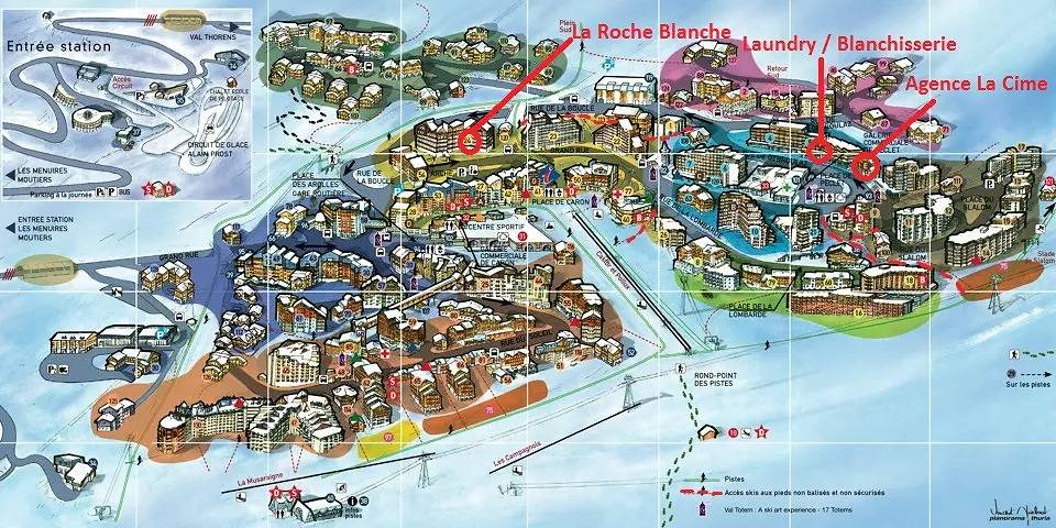 Geheel appartement, Val Thorens locatie: Duplex voor 8 personen op de bovenste verdieping, resort centrum in Val Thorens, Les Trois Vallées