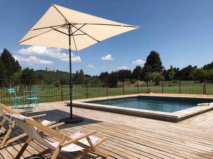 Appartement de vacances pour 9 personnes, avec piscine et jardin