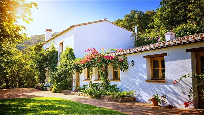 Ferienhaus für 8 Personen, mit Pool und Garten sowie Ausblick, mit Haustier - 1