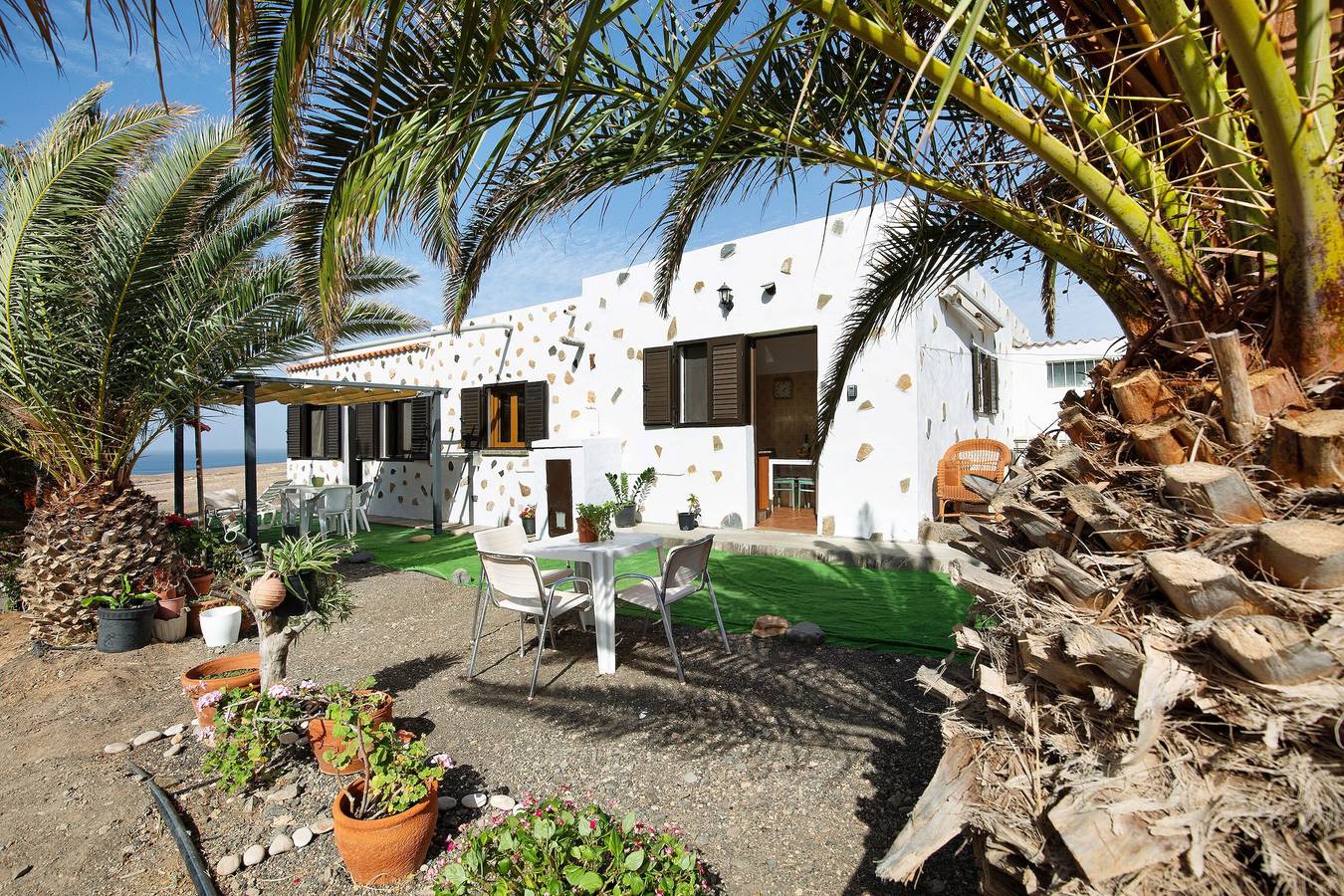 Casa vacanze 'Apartamento La Solapa' con vista sulle montagne, giardino in comune e Wi-Fi in Pájara, Fuerteventura