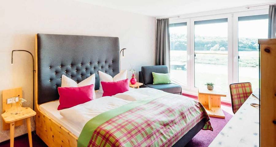 Hotel für 2 Personen, mit Terrasse und Garten sowie Sauna und Ausblick in Grimma - 2