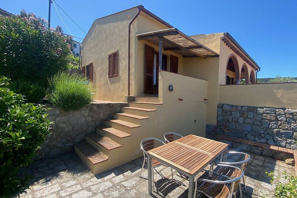 Landhaus Gabbiola / 180° Meerblick / Sonnenuntergang/ Appartement 30 qm in Marciana, Toskanischer Archipel
