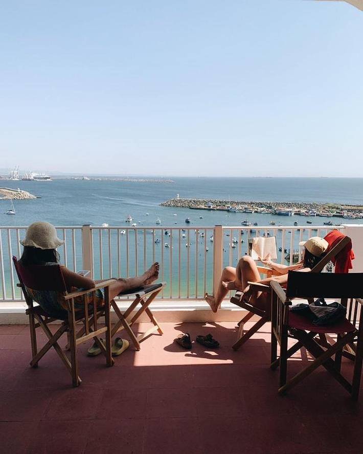 Cottage pour 2 personnes, avec terrasse et vue à Sines