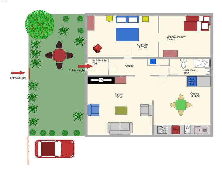 Gîte pour 3 personnes, avec jardin à Carcassonne - 4
