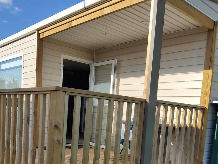 Camping Le Clos du Moulin - Mobilheim 4 personen - Irm Loggia in Graye-sur-Mer, Côte de Nacre