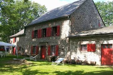 Gîte pour 10 personnes, avec jardin, animaux acceptés à Égliseneuve-d'Entraigues