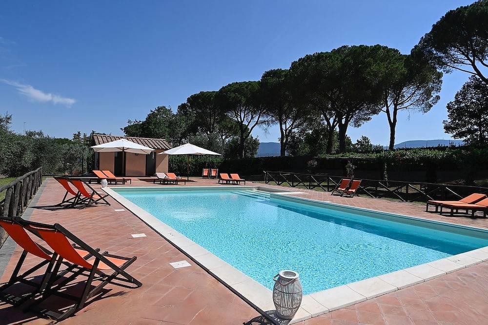 Exklusive Familienvilla (16 Betten) mit Pool und Tennis in Rom in Magliano Sabina, Rieti Provinz