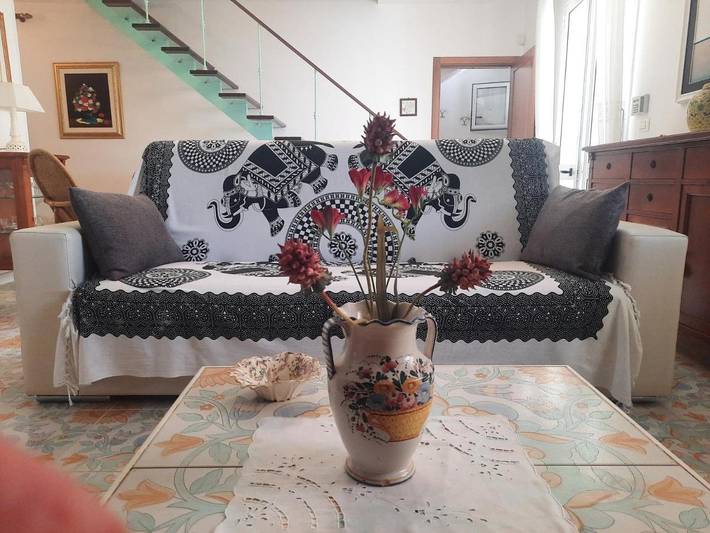Villa per 12 persone, con Balcone e Terrazza nonché Giardino e Panorama a Torre dell'Orso