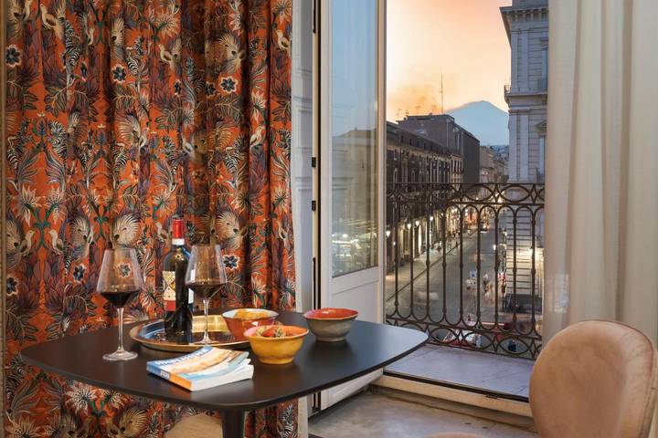 BnB für 2 Personen, mit Ausblick und Terrasse in Catania