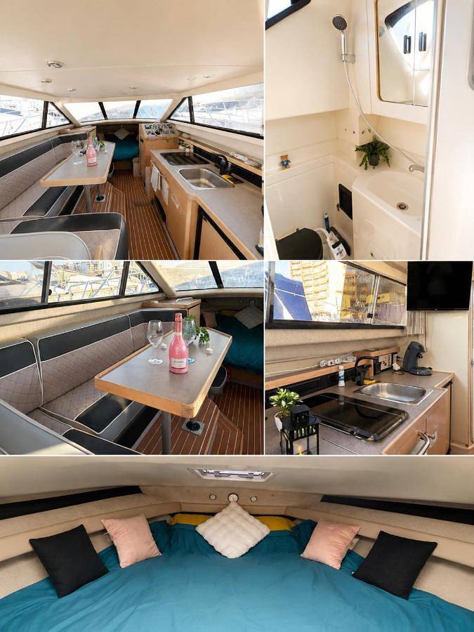 Bateau pour 3 personnes, avec Terrasse et Vue dans Office De Tourisme Et Des Congres De Mandelieu - 2