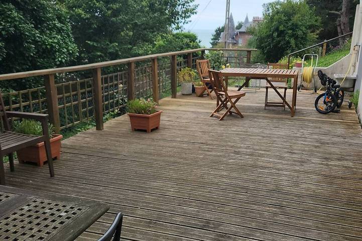 Ferienwohnung für 3 Personen, mit Terrasse und Garten