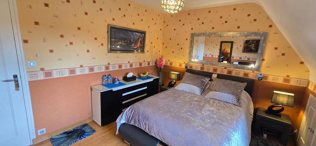 Chambre d’hôte pour 2 personnes, avec Terrasse ainsi que Jardin et Vue à Douarnenez