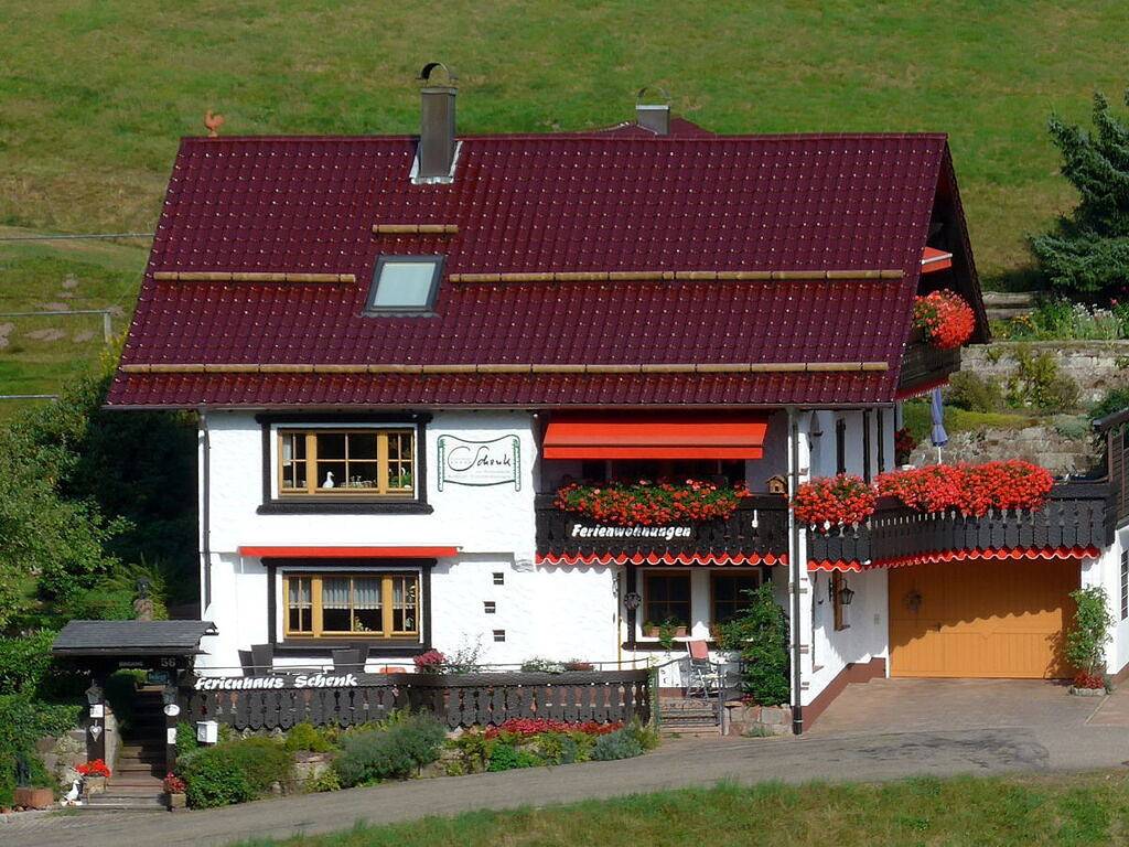 Valleizicht in het “Ferienhaus Schenk” in Baiersbronn, Noordelijk Zwarte Woud