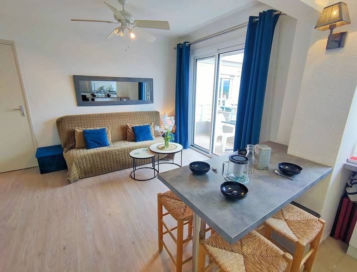Gîte pour 5 personnes, avec Balcon dans Canet-Plage - 2