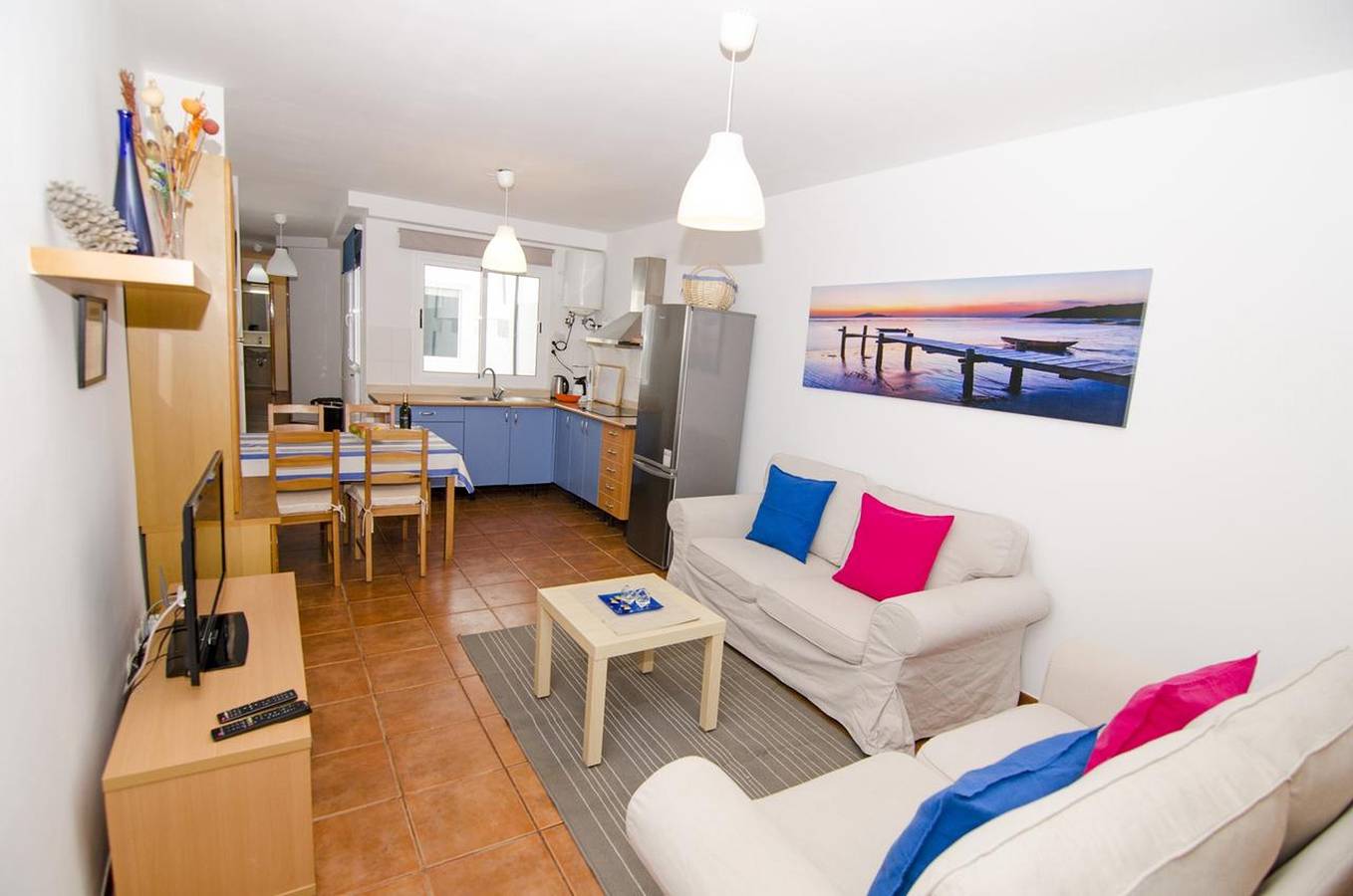 Geheel appartement, Comfortabel appartement in Lomo Quiebre, zeezicht in Puerto de Mogan, Mogán