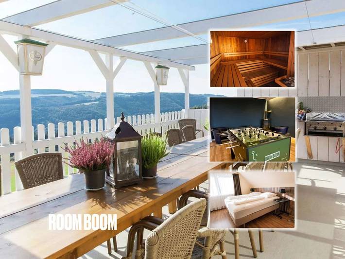 Ferienhaus für 18 Personen, mit Sauna und Garten sowie Whirlpool, mit Haustier im Ahrtal