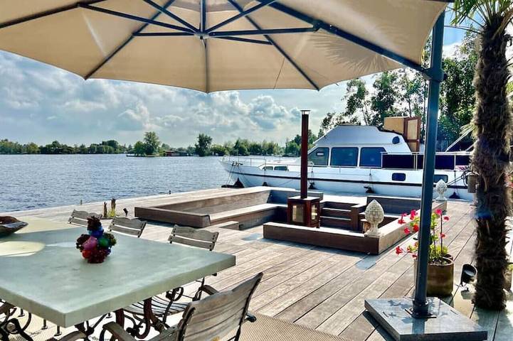 Woonboot voor 6 personen, met tuin - 1