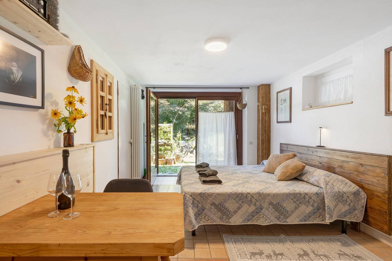 Gehele studio, Studio-appartement 'Casa Betulla - Cirmolo' met gedeeld terras, tuin en wifi in Limana, Carnic Prealps