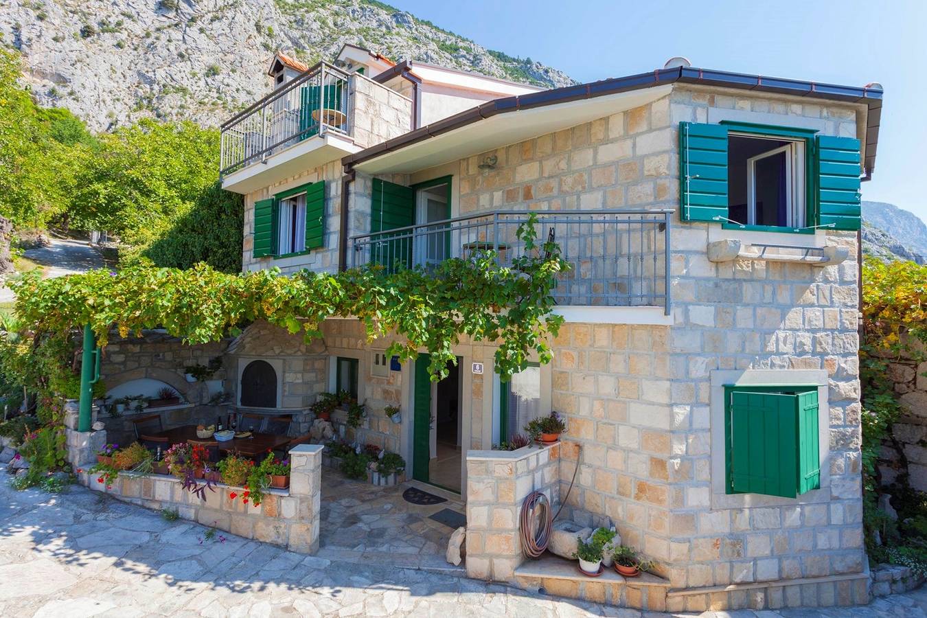 Maison de vacances pour 6 personnes avec balcon/terrasse in Makarska, Makarska riviera