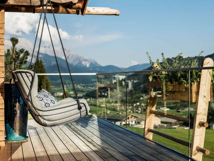 Chalet für 6 Personen, mit Pool und Garten sowie Balkon und Ausblick, kinderfreundlich in Leogang - 3